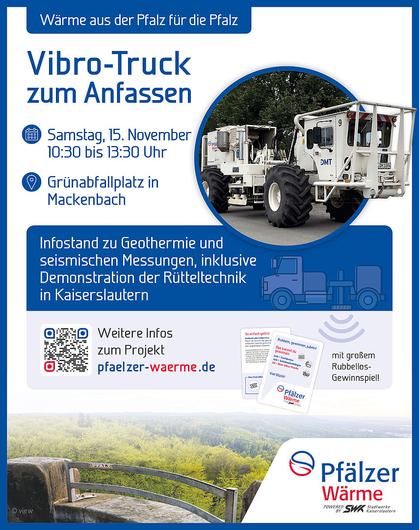 Ankündigung Informationsveranstaltung Geothermie am 15. November in Mackecnbach.